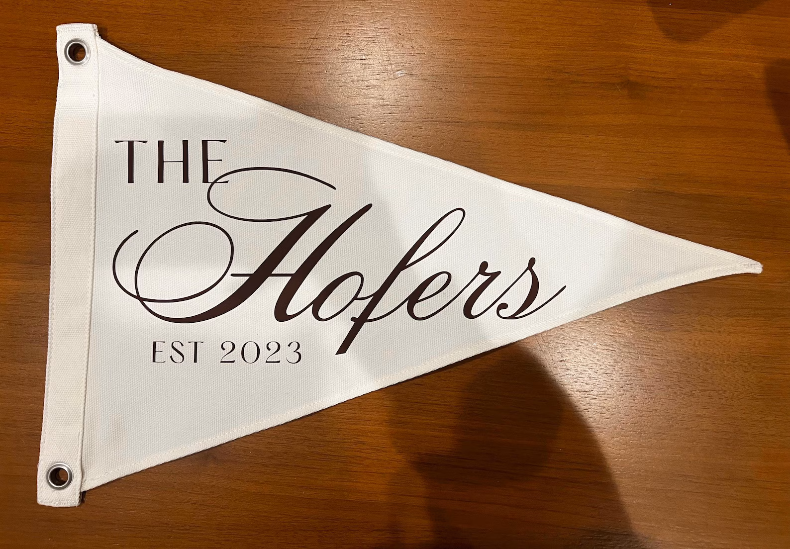 Wedding Gift Customizable Pennant — view 3