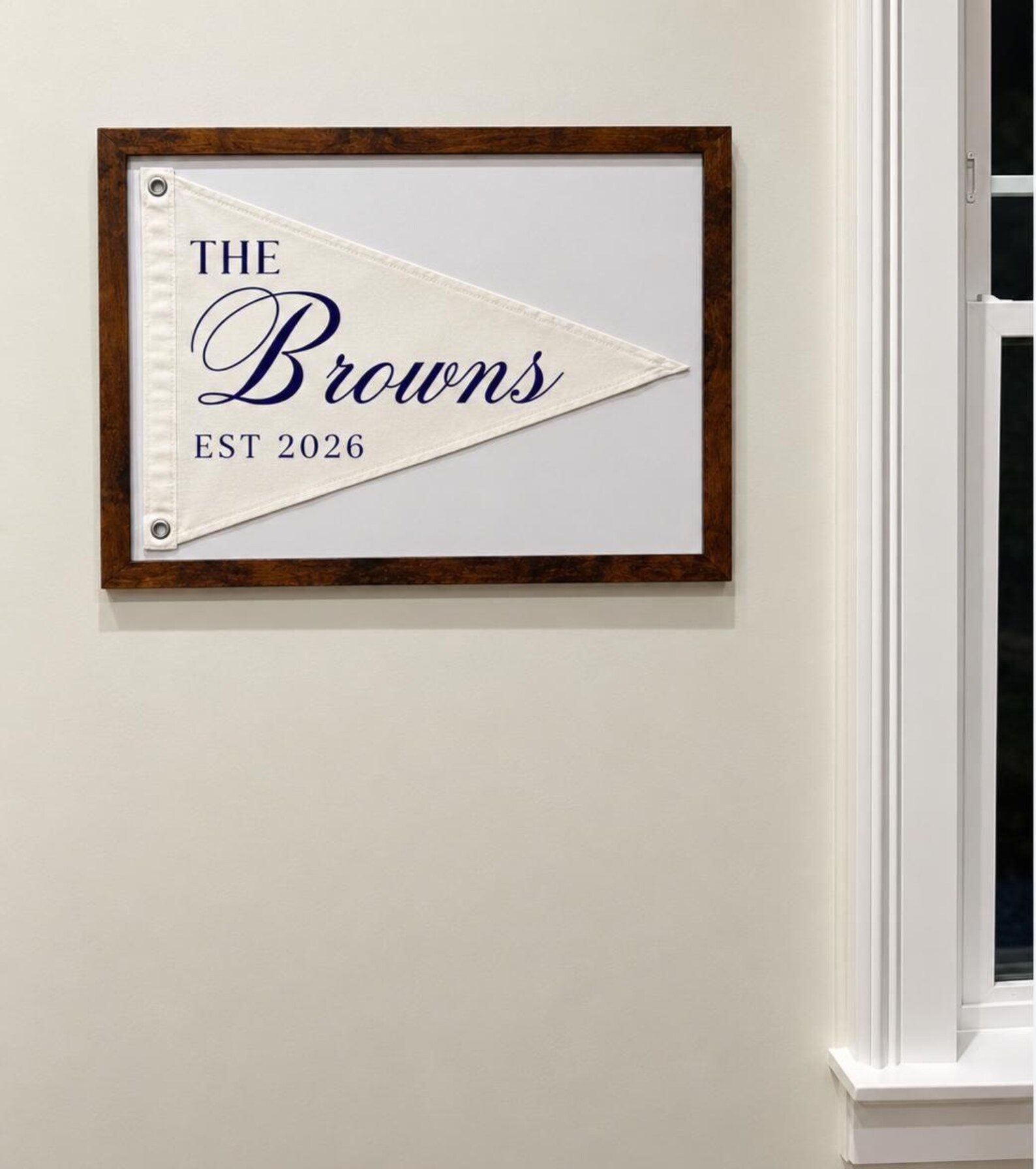 Wedding Gift Customizable Pennant — view 5